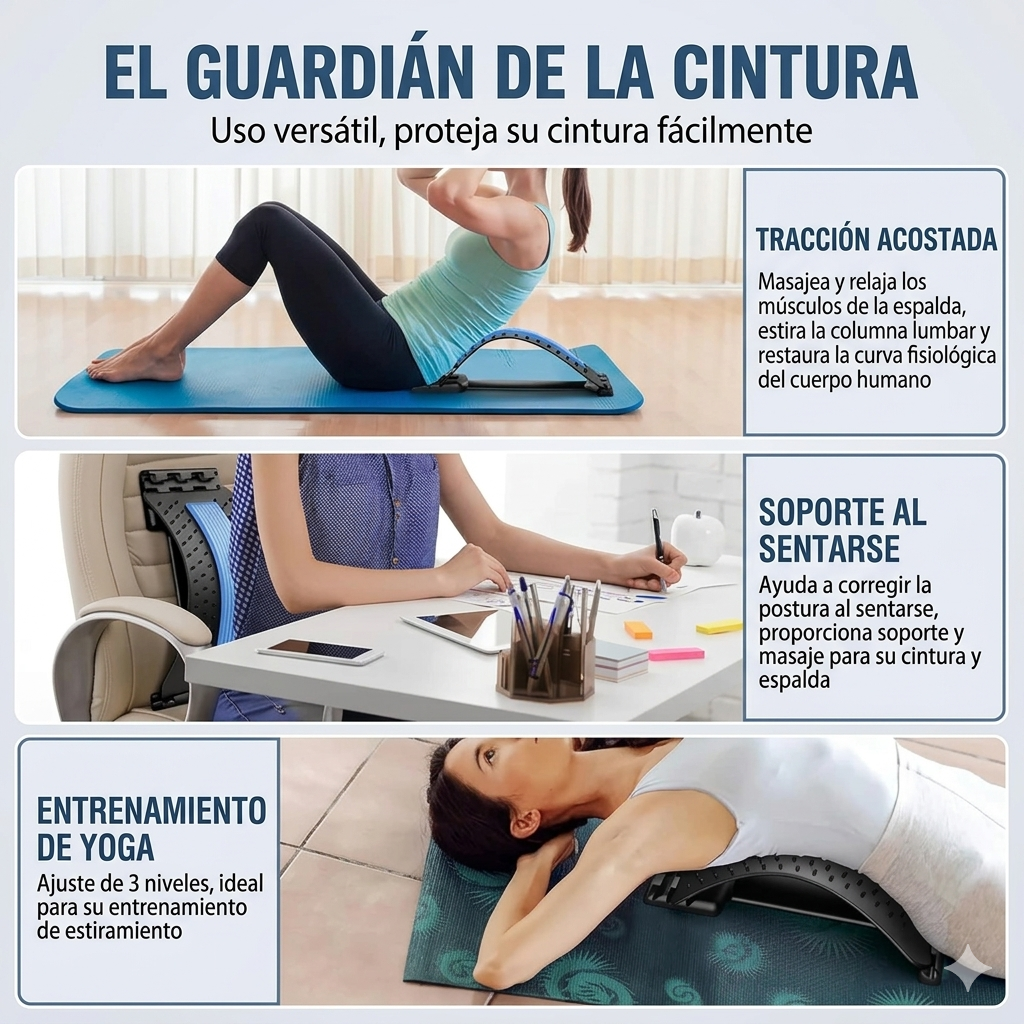 Corrector De Espalda Lumbar Descomprime