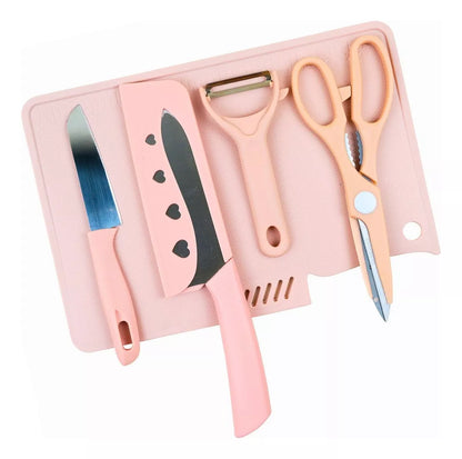 Set Tabla De Cortar Más Cuchillos Tijera