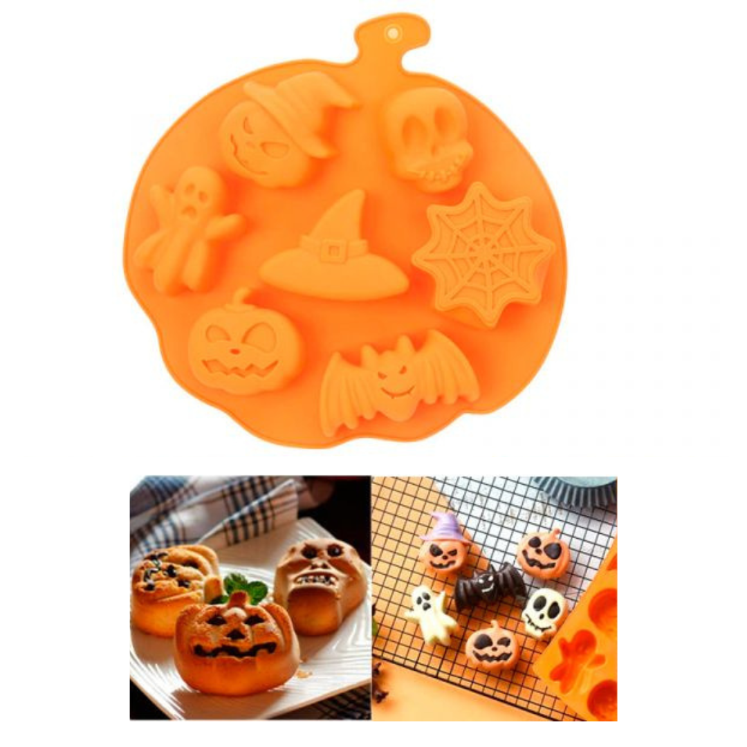 Moldes 7 Espacios Figuras Halloween