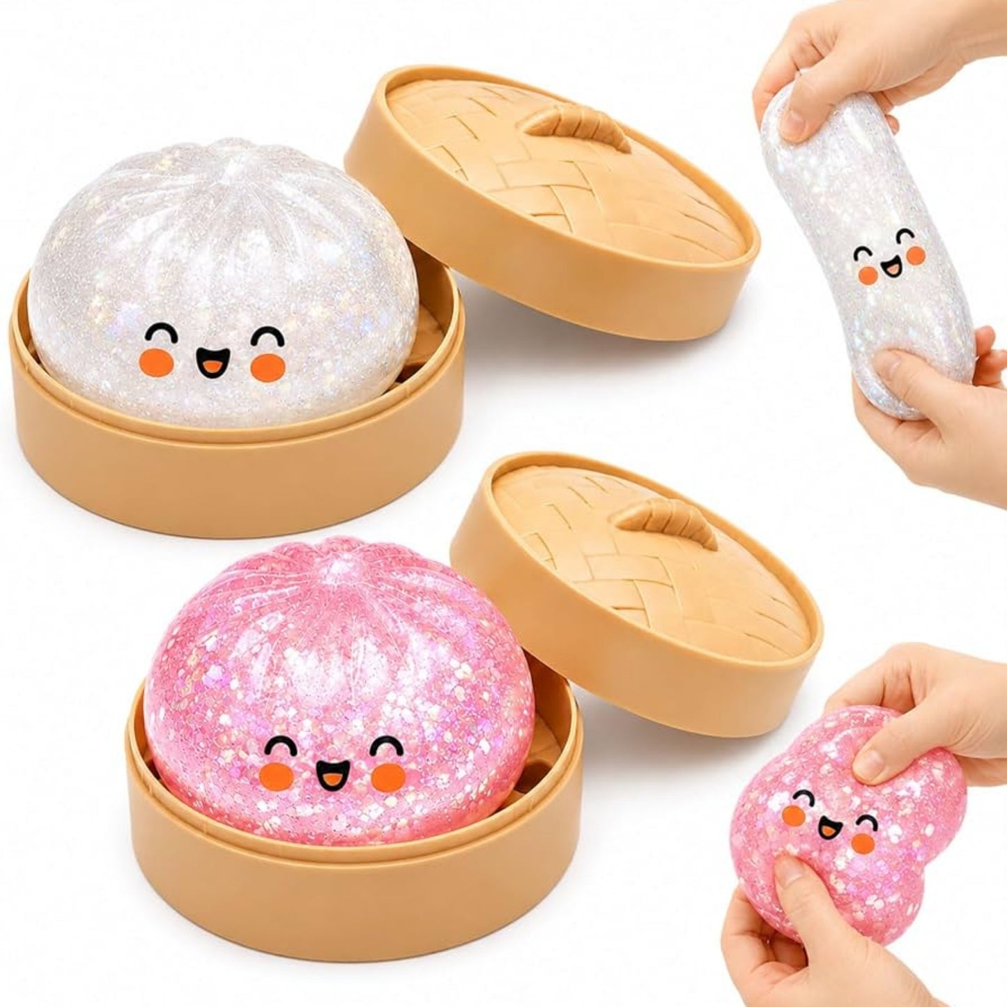 Squishy Bao Dumpling Antiestrés Kawaii  (1 unidad)
