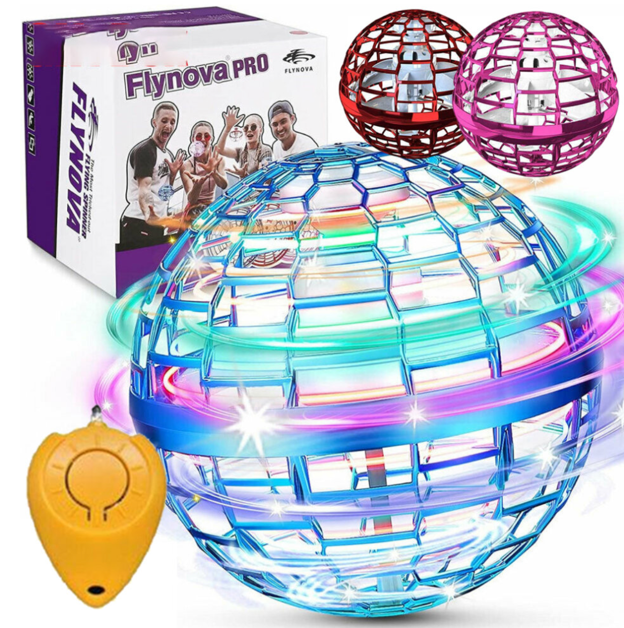 Pelota Voladora Flynova Pro Luz Rgb
