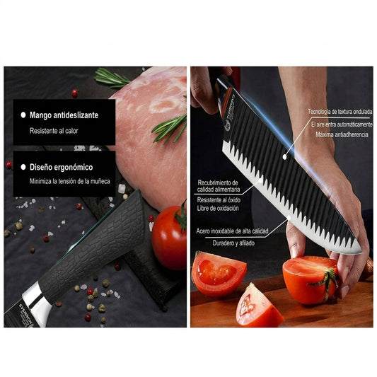 Kit Set De Cuchillos Antirresbalante